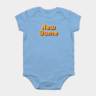 New Game Pixel Game Typography Baby Bodysuit